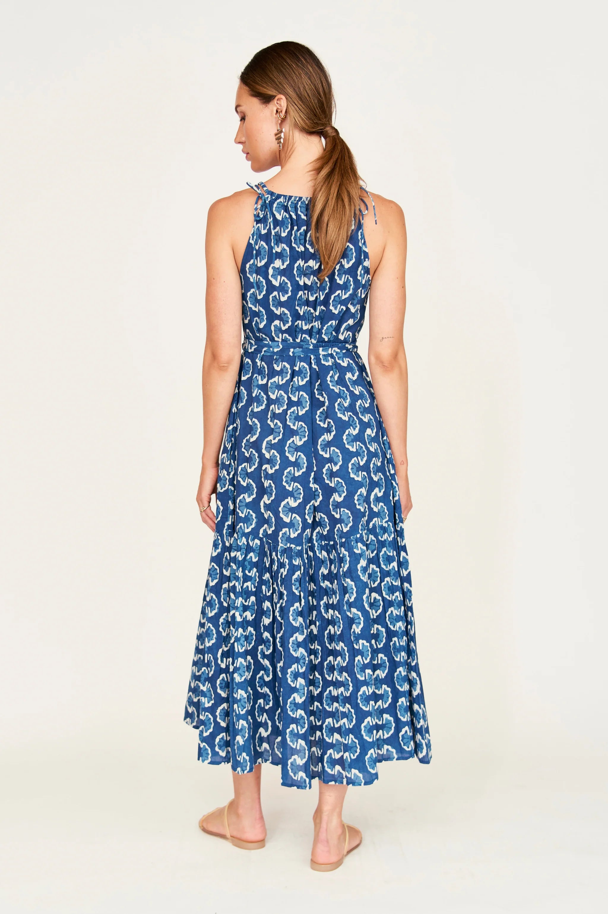 Corsica Sundress in Indigo Orchard Road, from Mirth
