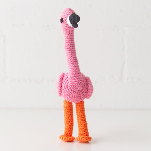 Hand Crochet Flamingo, from Ware of the Dog