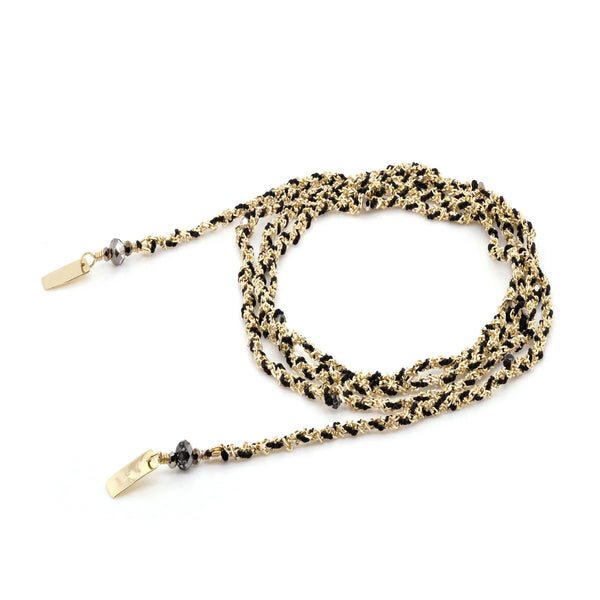 MLS 182 Necklace in Black and Gold, from Marie Laure Chamorel