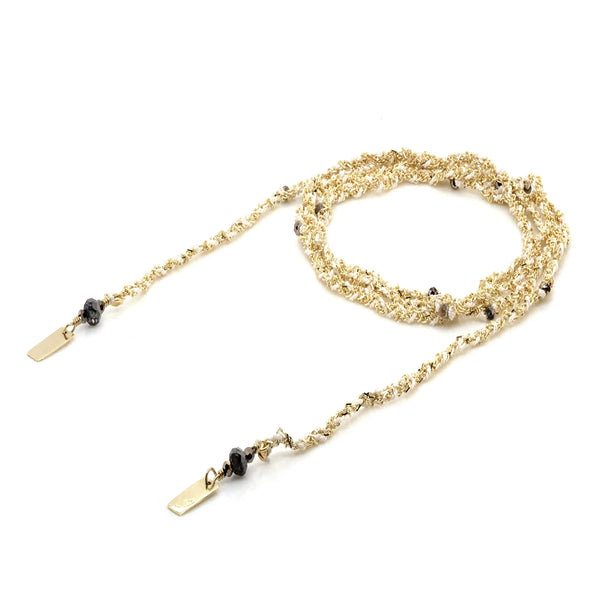 MLS 182 Necklace in Gold and White, from Marie Laure Chamorel