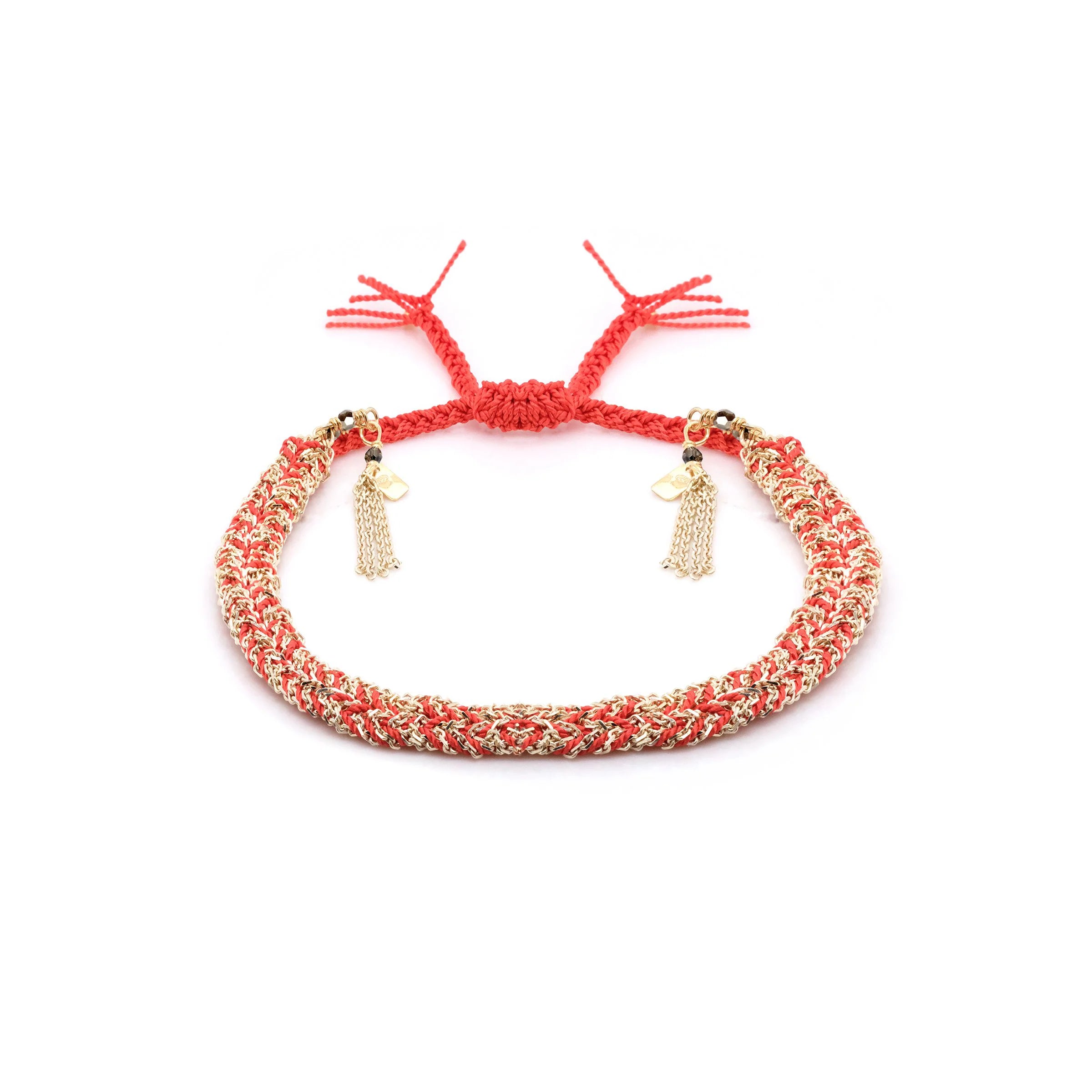 MLS 183 Bracelet in Gold and Corail, from Marie Laure Chamorel