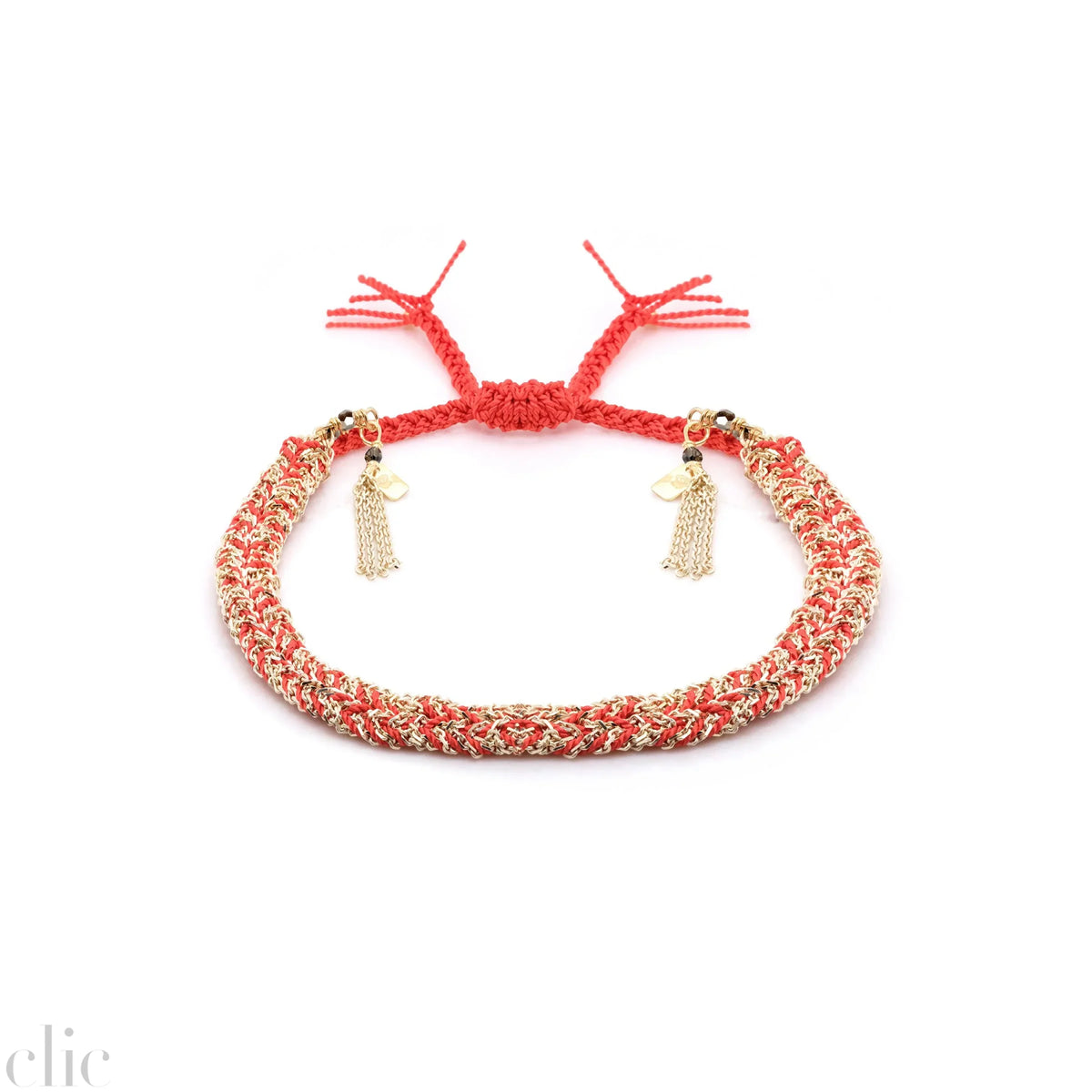 MLS 183 Bracelet in Gold and Corail, from Marie Laure Chamorel