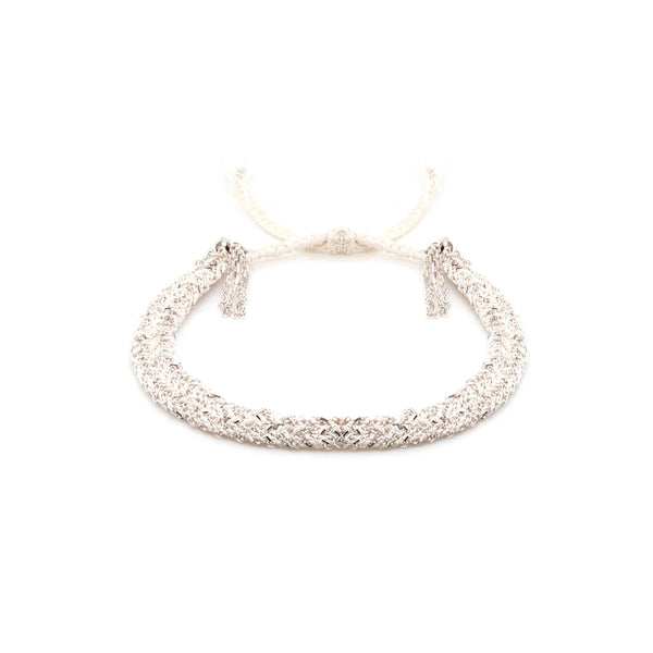 MLS 183 Bracelet in White, Silver, White, from Marie Laure Chamorel