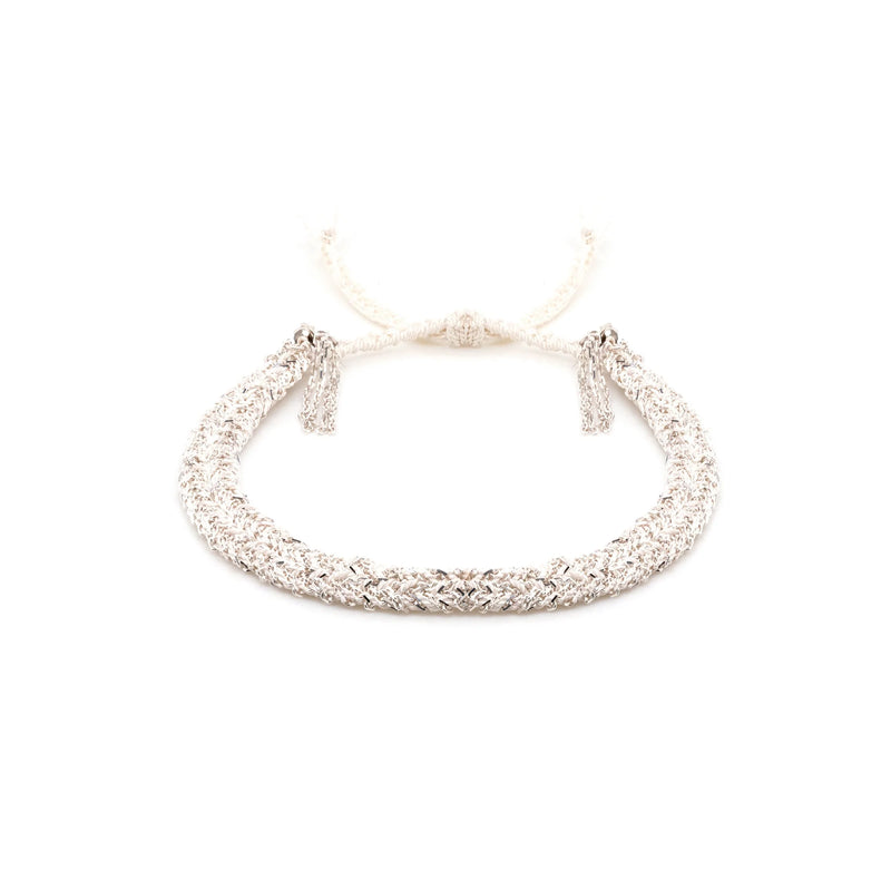MLS 183 Bracelet in White, Silver, White, from Marie Laure Chamorel