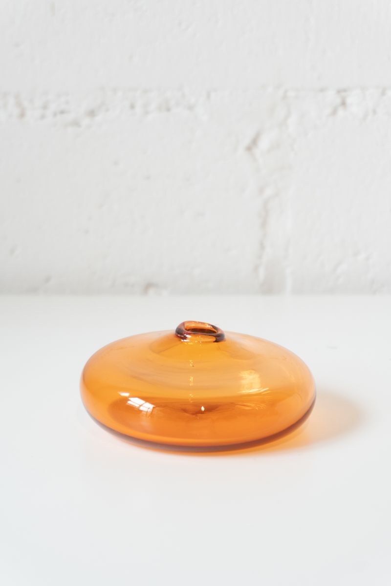 Big Gem Vase Low in Apricot, from Gary Bodker