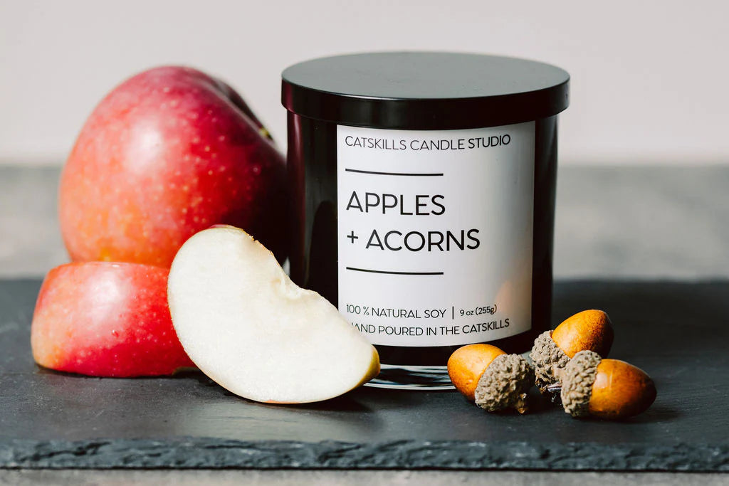 Apples + Acorns Candle, from Catskills Candle Studio