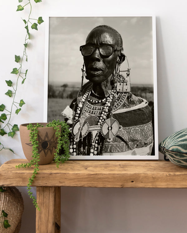 Maasai Woman Portrait by Anne Menke