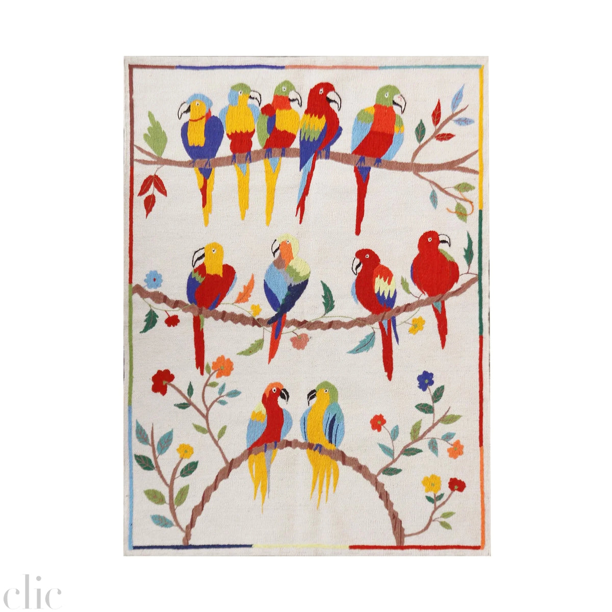 Macaw Suzani Kilim Rug