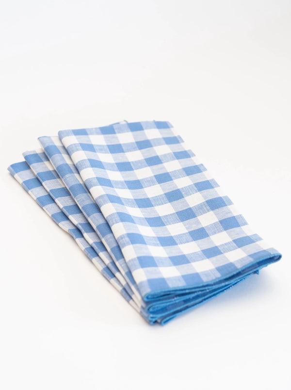 Set of 4 Mack Napkins in Blue, from Proper Table