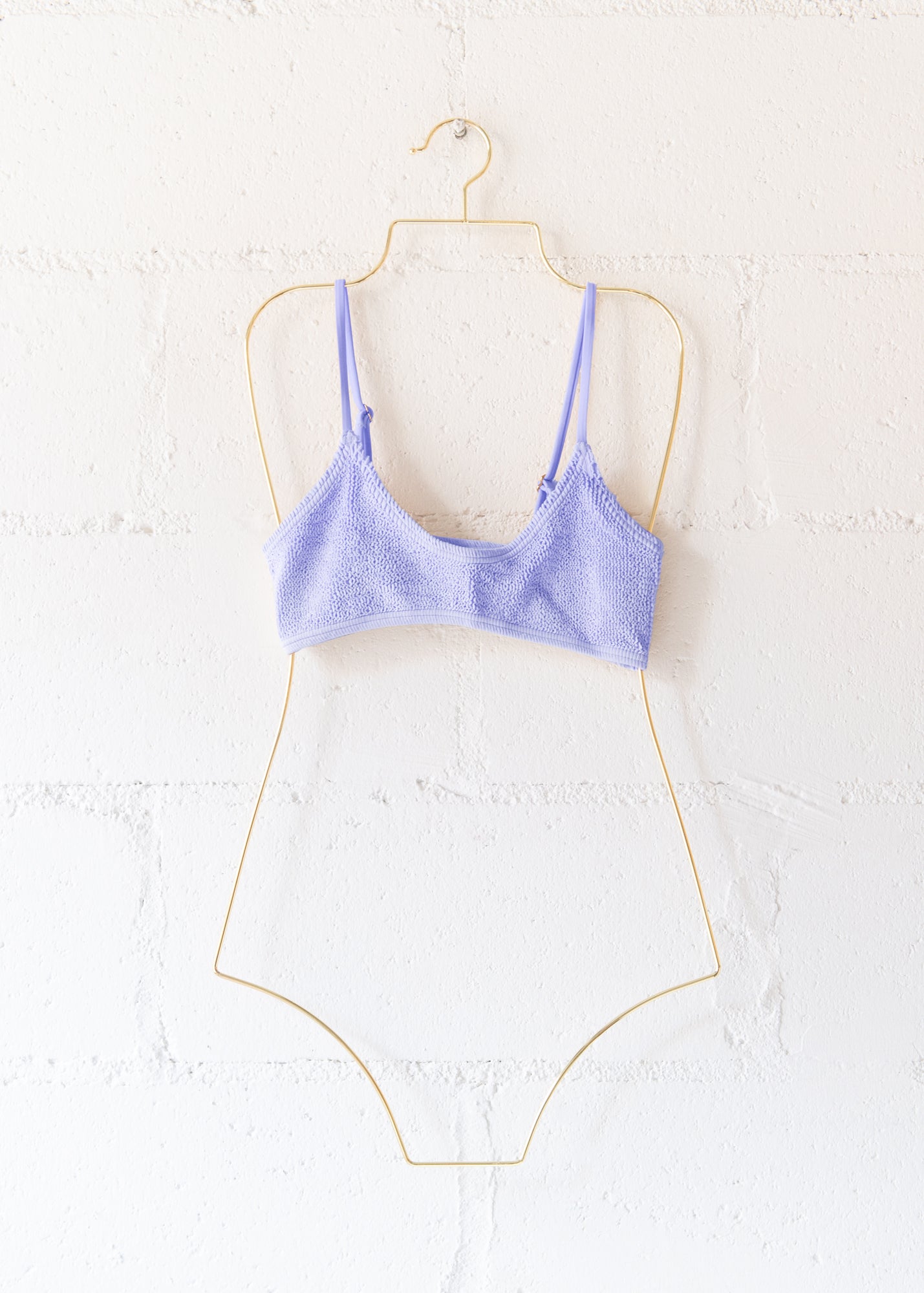 Maldives Spaghetti Straps Bikini Top in Lilac, from Love & Bikinis