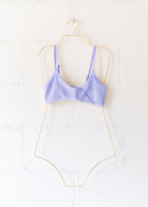 Maldives Spaghetti Straps Bikini Top in Lilac, from Love & Bikinis