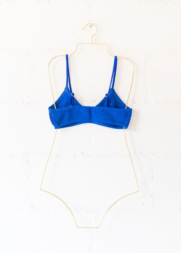 Maldives Spaghetti Straps Bikini Top in Royal Blue, from Love & Bikinis