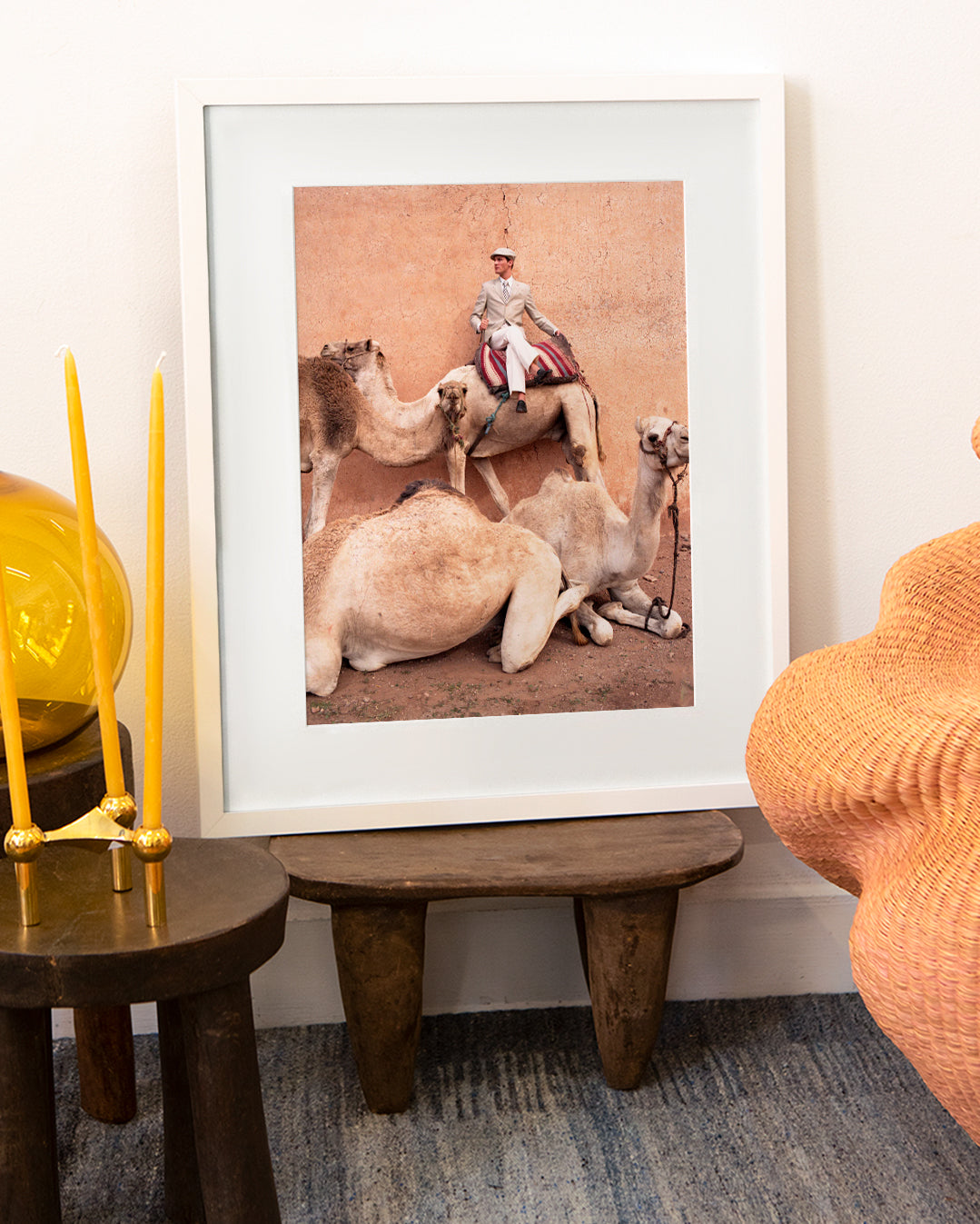 Man on camel by Anne Menke