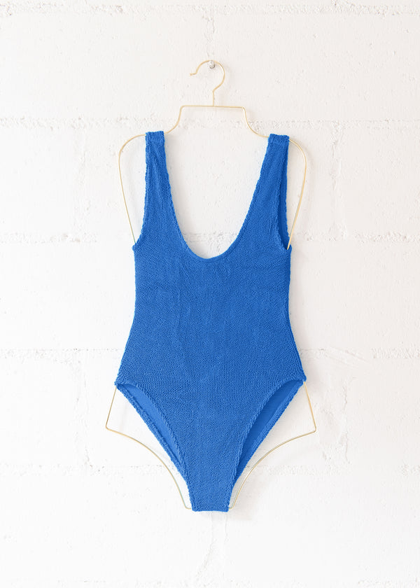 Marbella Scoop Neck One Piece in Denim Blue, from Love & Bikinis