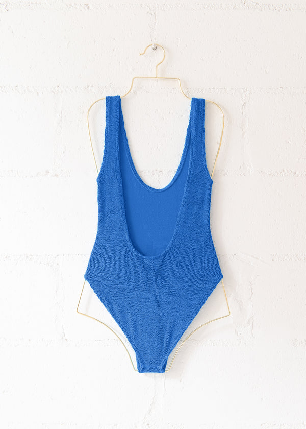 Marbella Scoop Neck One Piece in Denim Blue, from Love & Bikinis