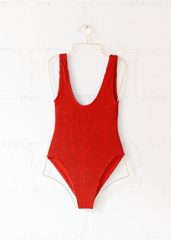 Marbella Scoop Neck One Piece Red, from Love & Bikinis