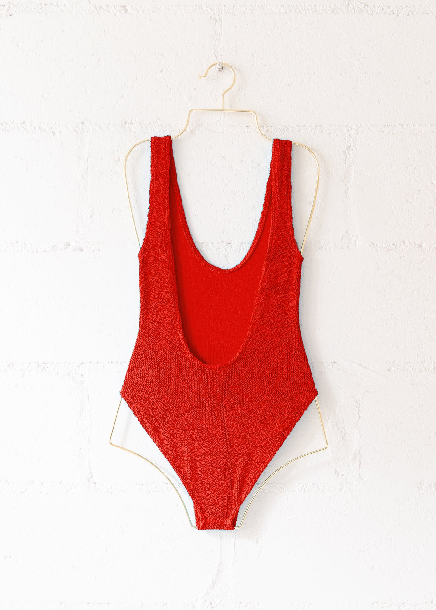 Marbella Scoop Neck One Piece Red, from Love & Bikinis