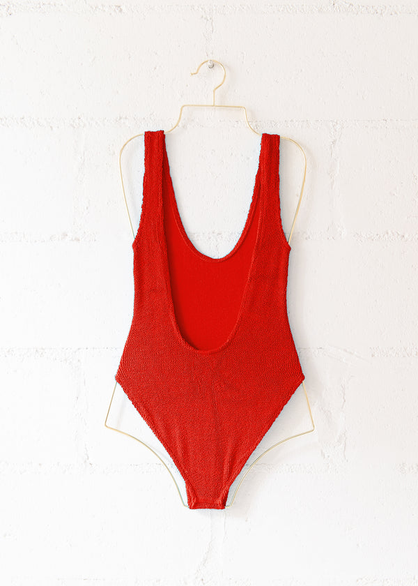 Marbella Scoop Neck One Piece Red, from Love & Bikinis