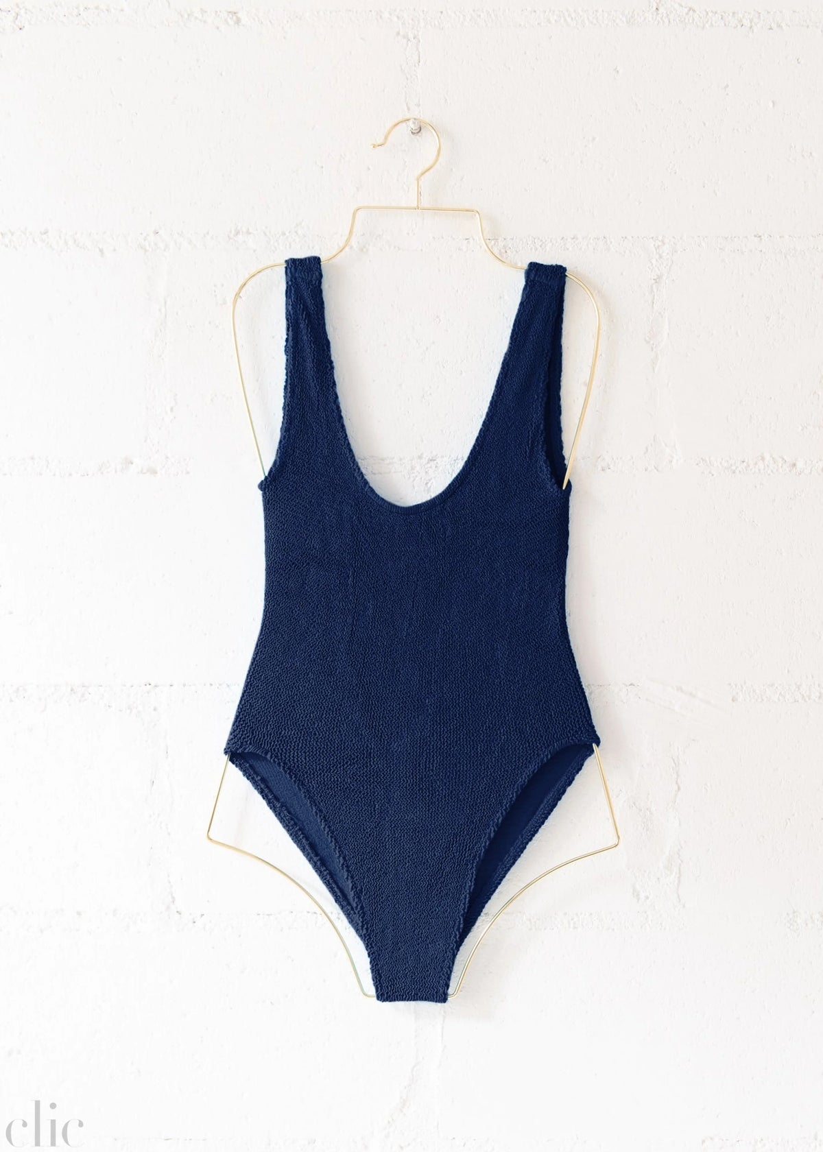 Marbella Scoop Neck One Piece in Navy, from Love & Bikinis