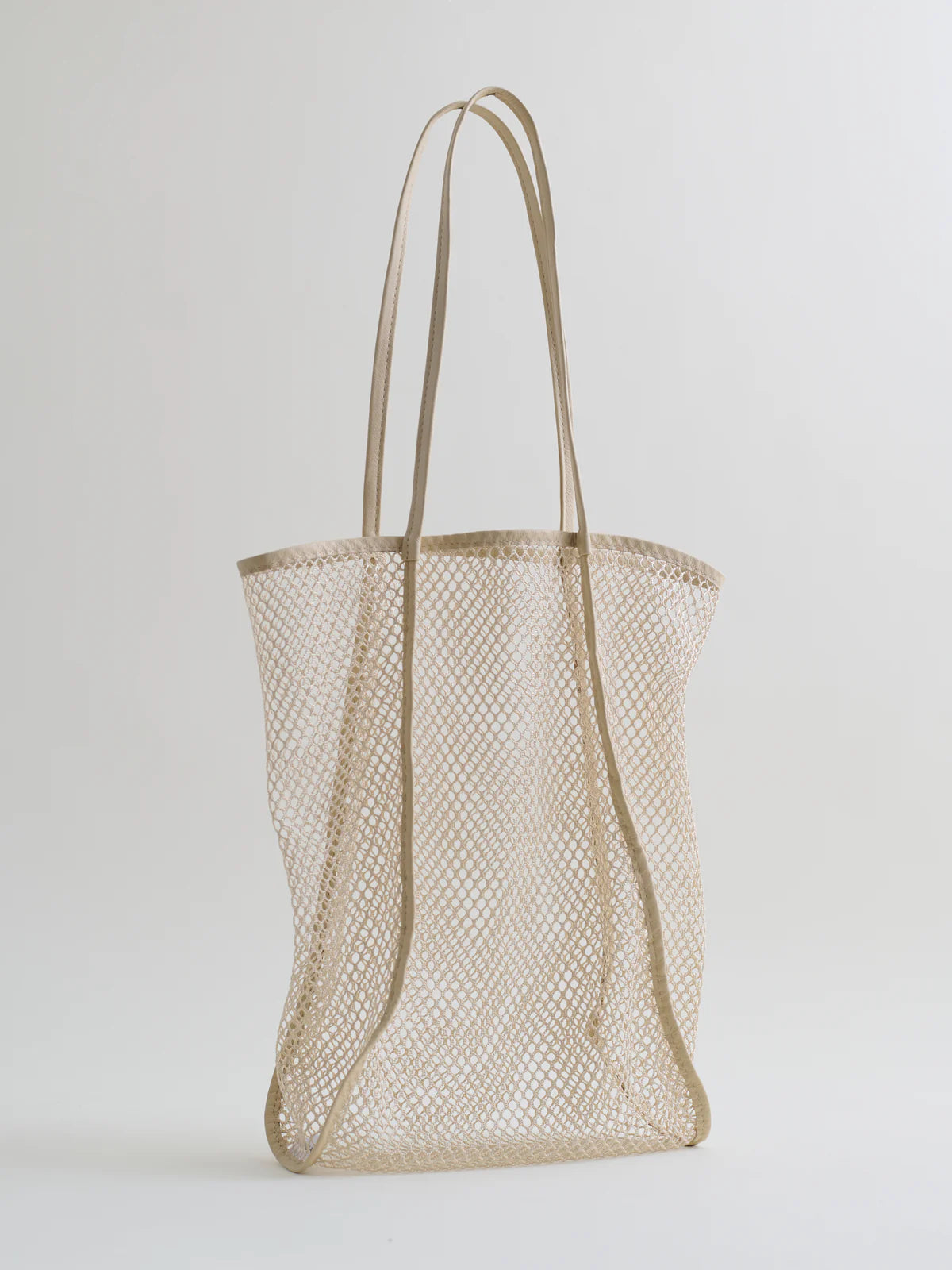 Market Net Tote Bag in Almond, from Are Studio
