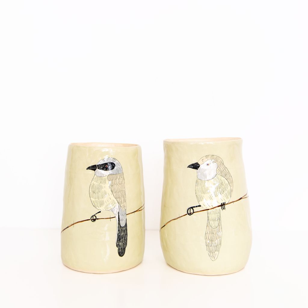 Medium Bird Vase in Green, from Gemma Orkin