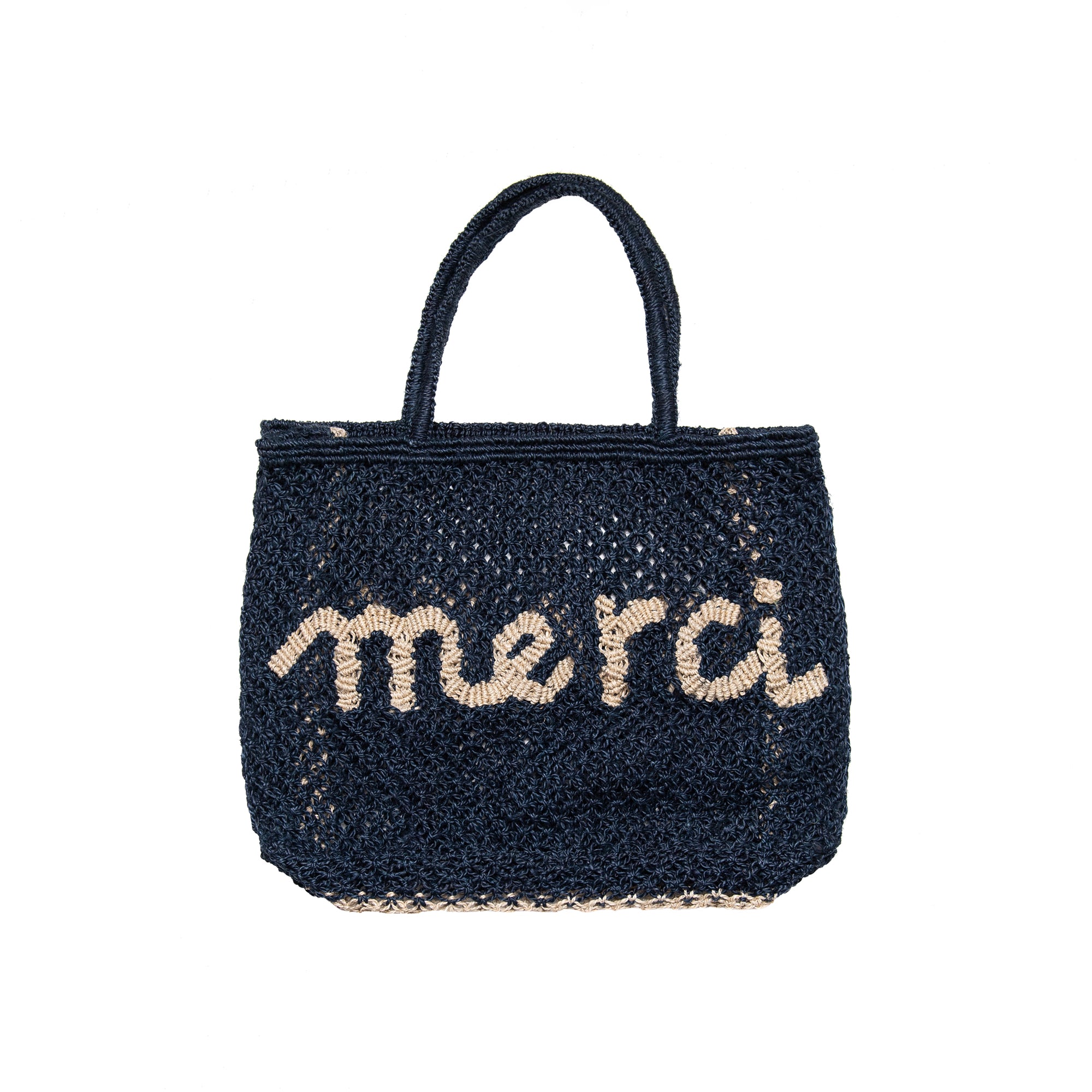 Merci Bag in Dark Navy & Natural, from The Jacksons