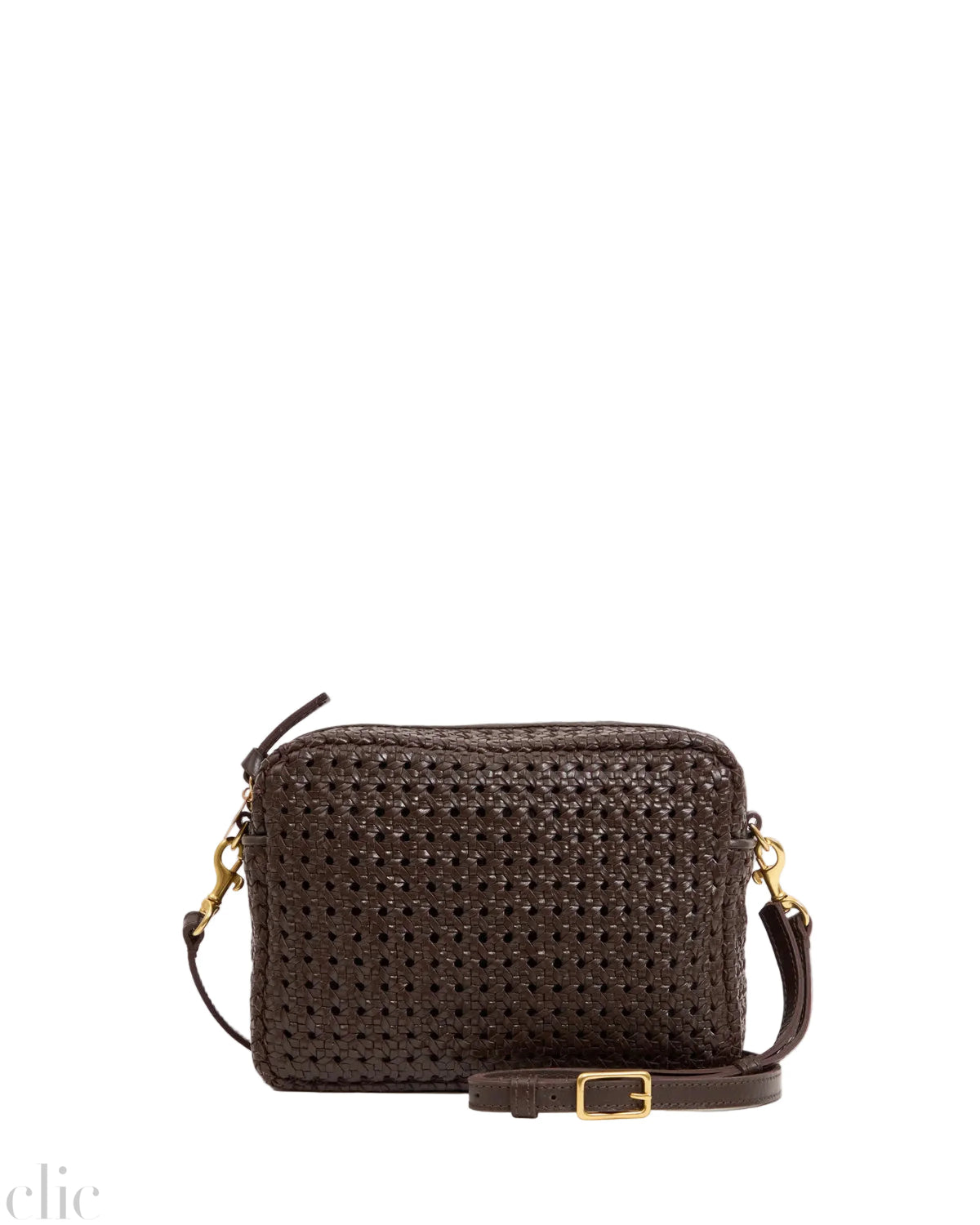 Midi Sac in Chocolate Rattan, from Clare V