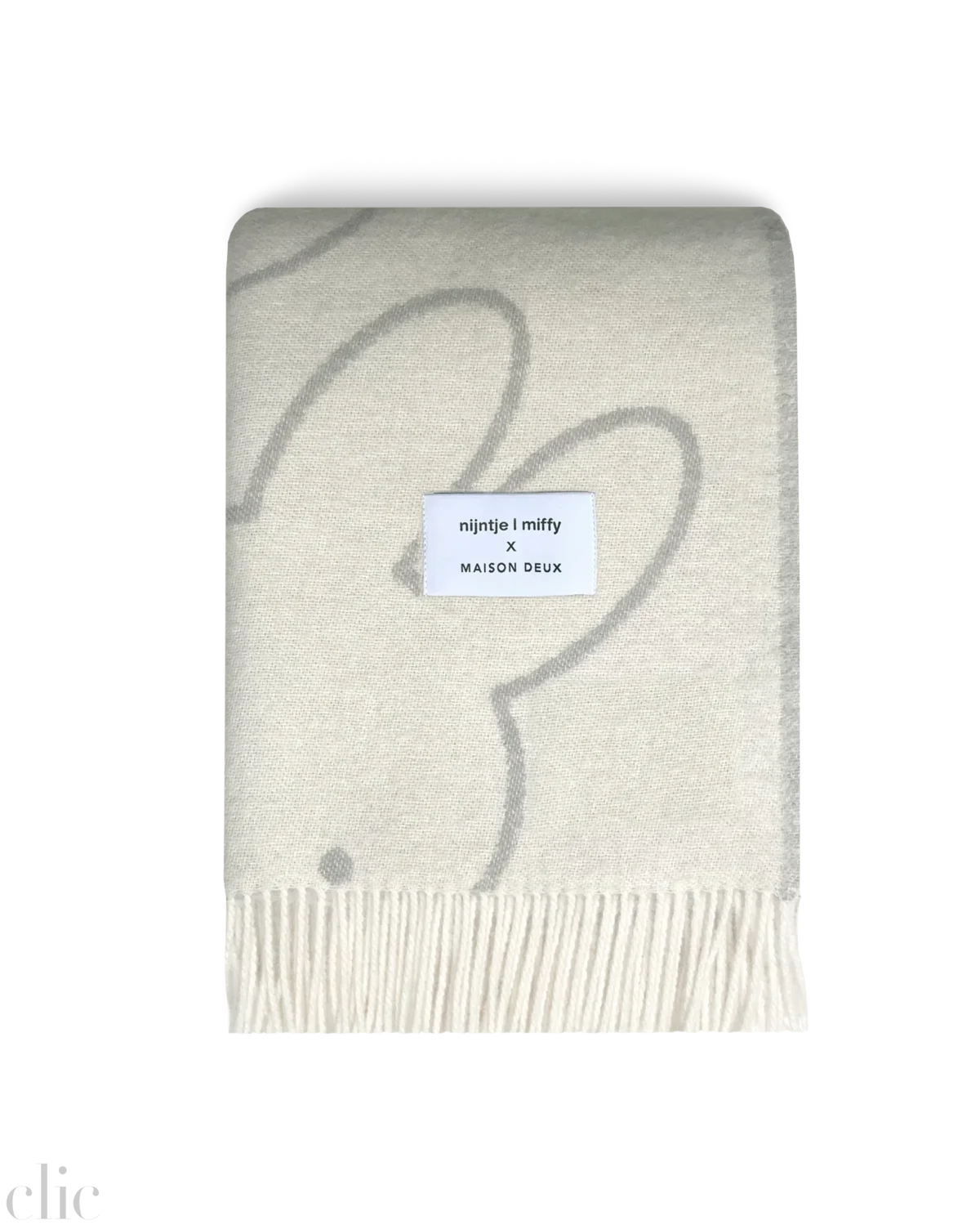 Miffy Blanket in White and Grey, from Maison Deux