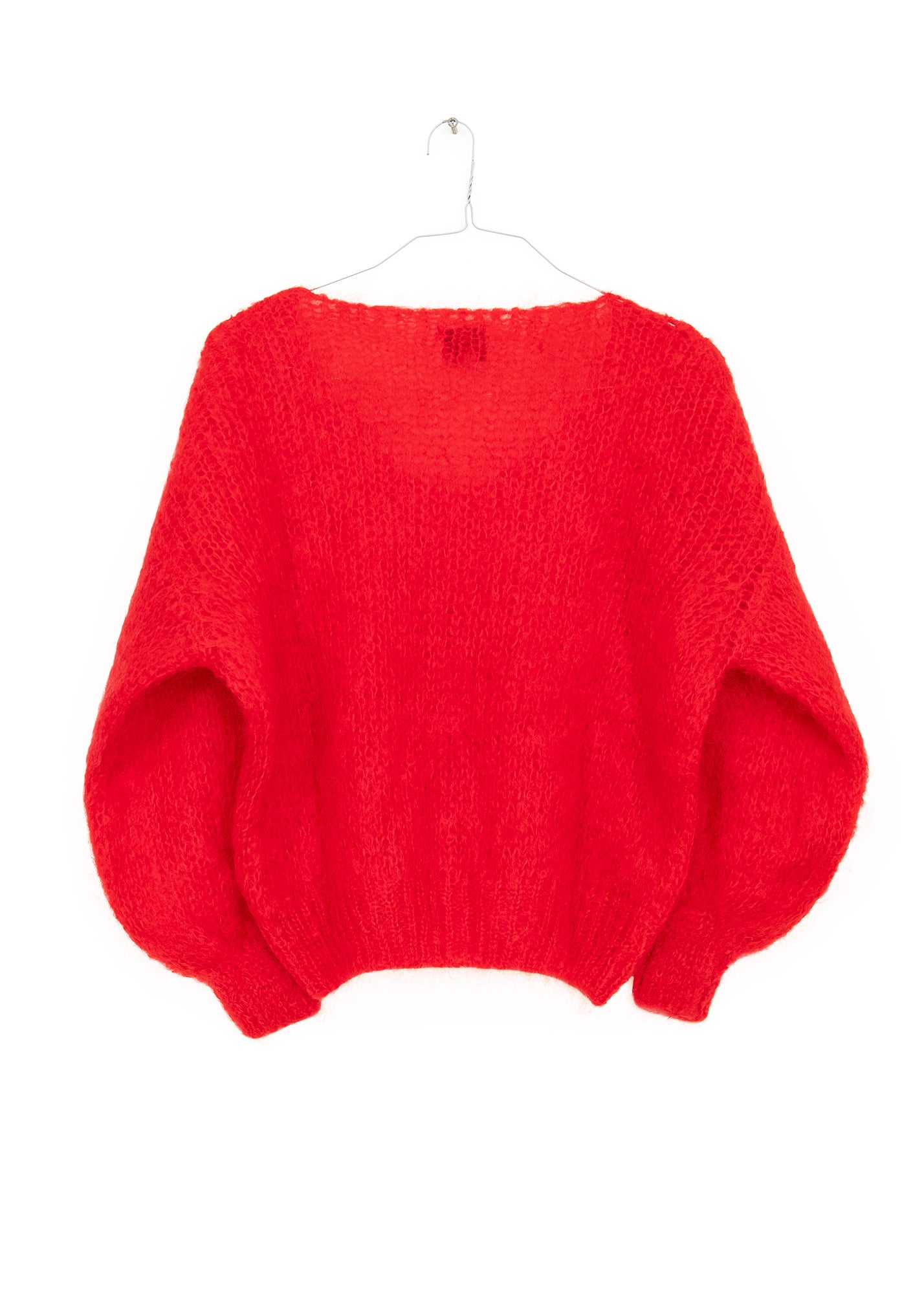 Milana LS Mohair Knit Pullover in Lipstick Red, from American Dreams