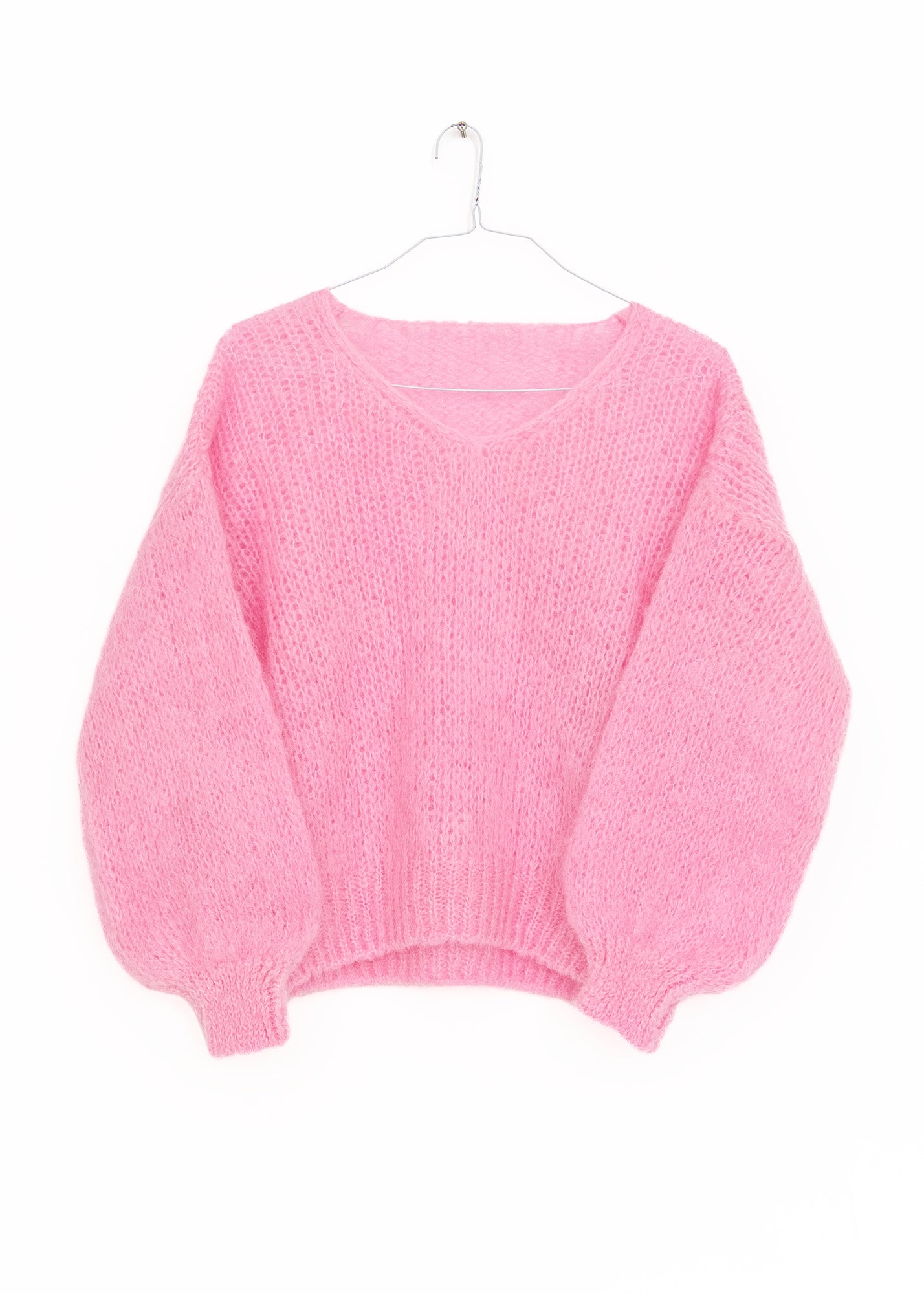 Milana LS Mohair Knit Pullover in Soft Berry, from American Dreams
