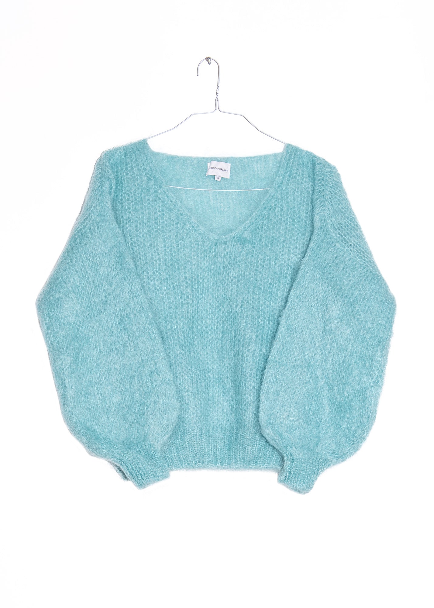 Milana LS Mohair Knit in Seafoam Green, from American Dreams