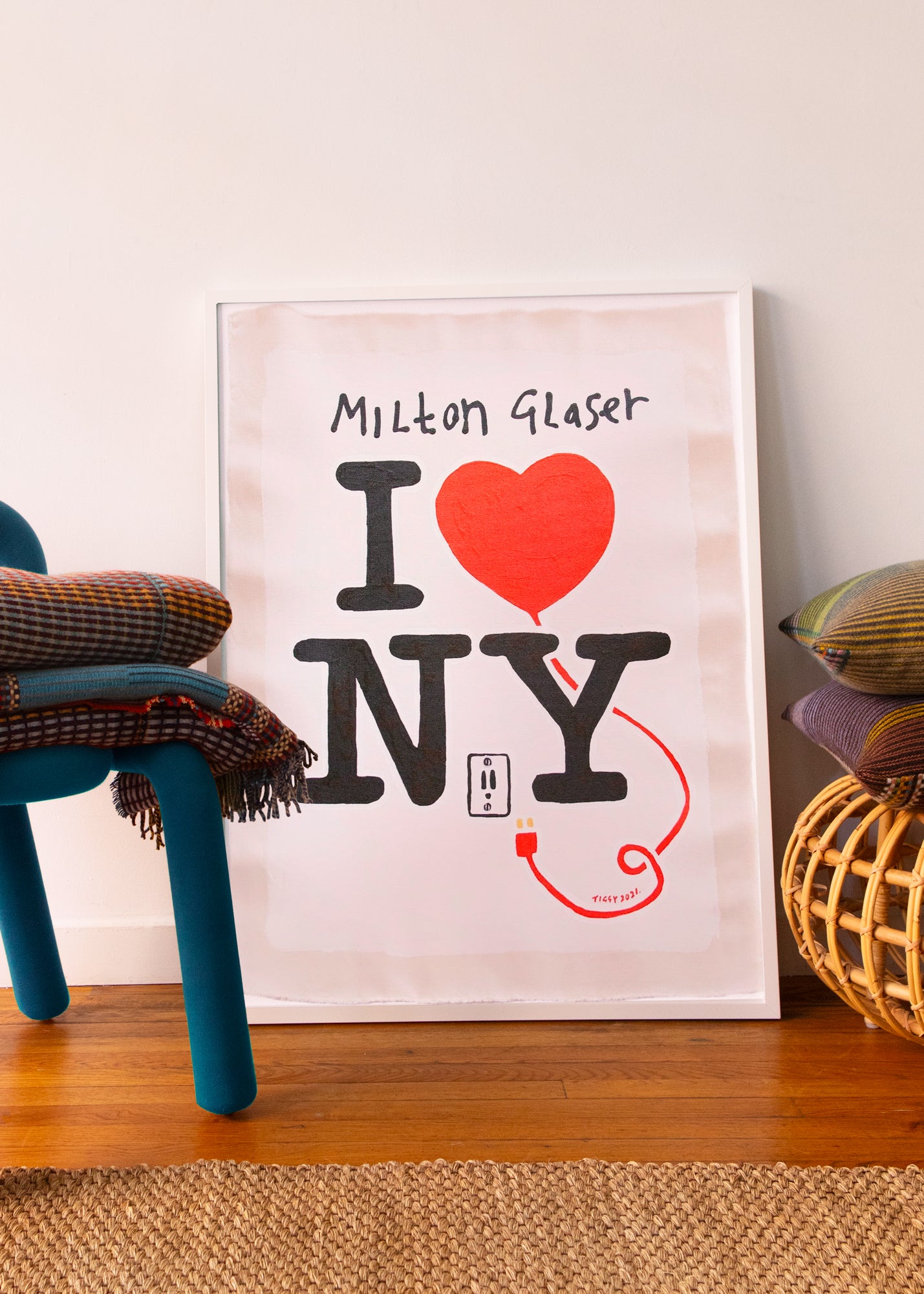 Milton Glaser I love NY by Tiggy Ticehurst