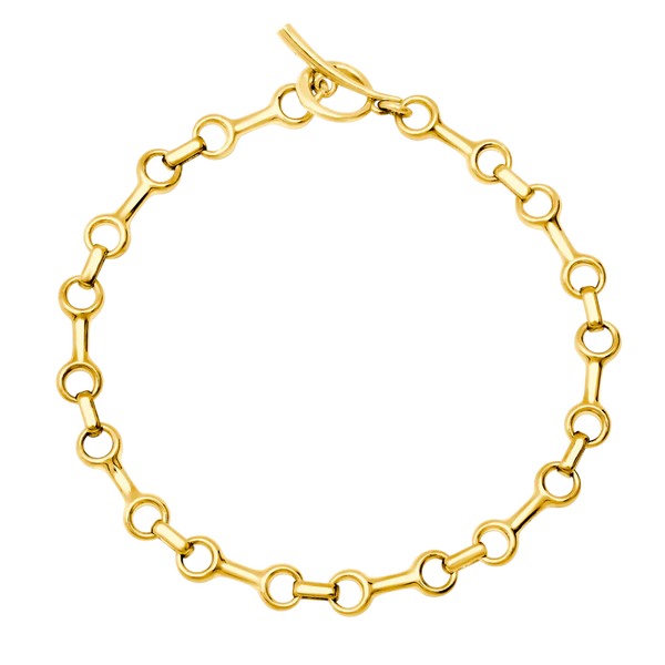 15mm Double Beam Chain Bracelet in Gold Vermeil, from Gabriela Artigas