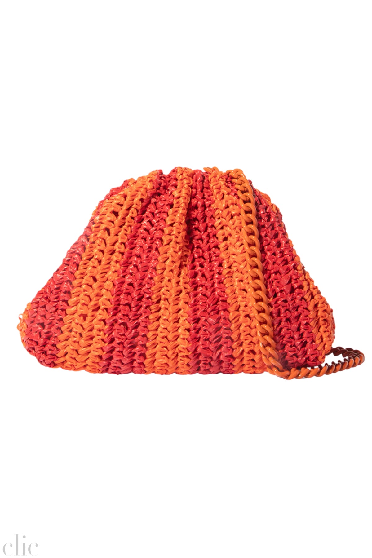 Mini Game Crochet Bag in Orange and Red, from Maria La Rosa