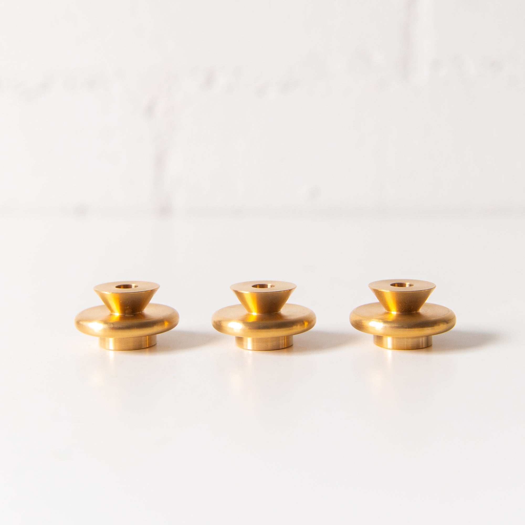 Extra Small Candle Holder in Brass, from 54 Celsius