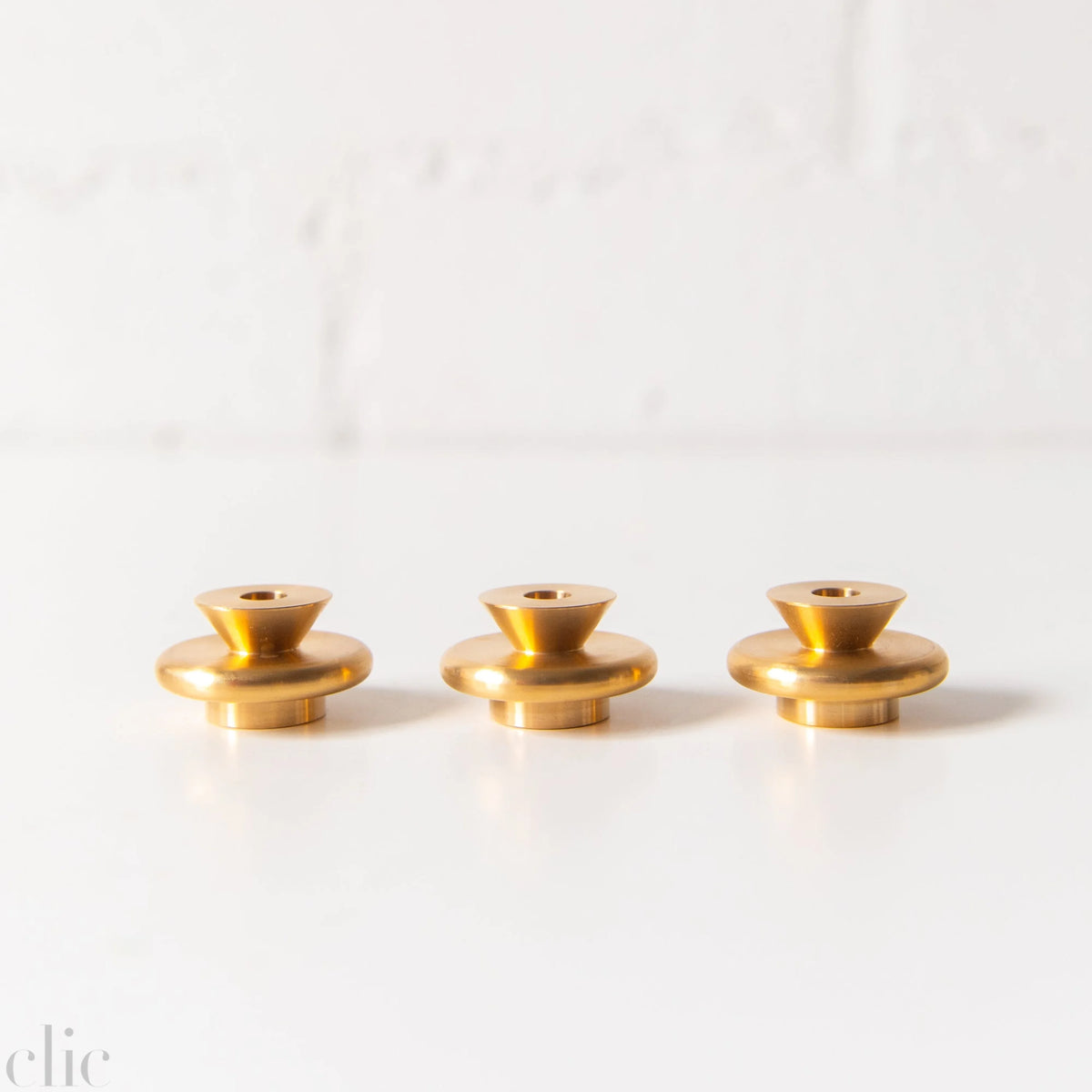Extra Small Candle Holder in Brass, from 54 Celsius