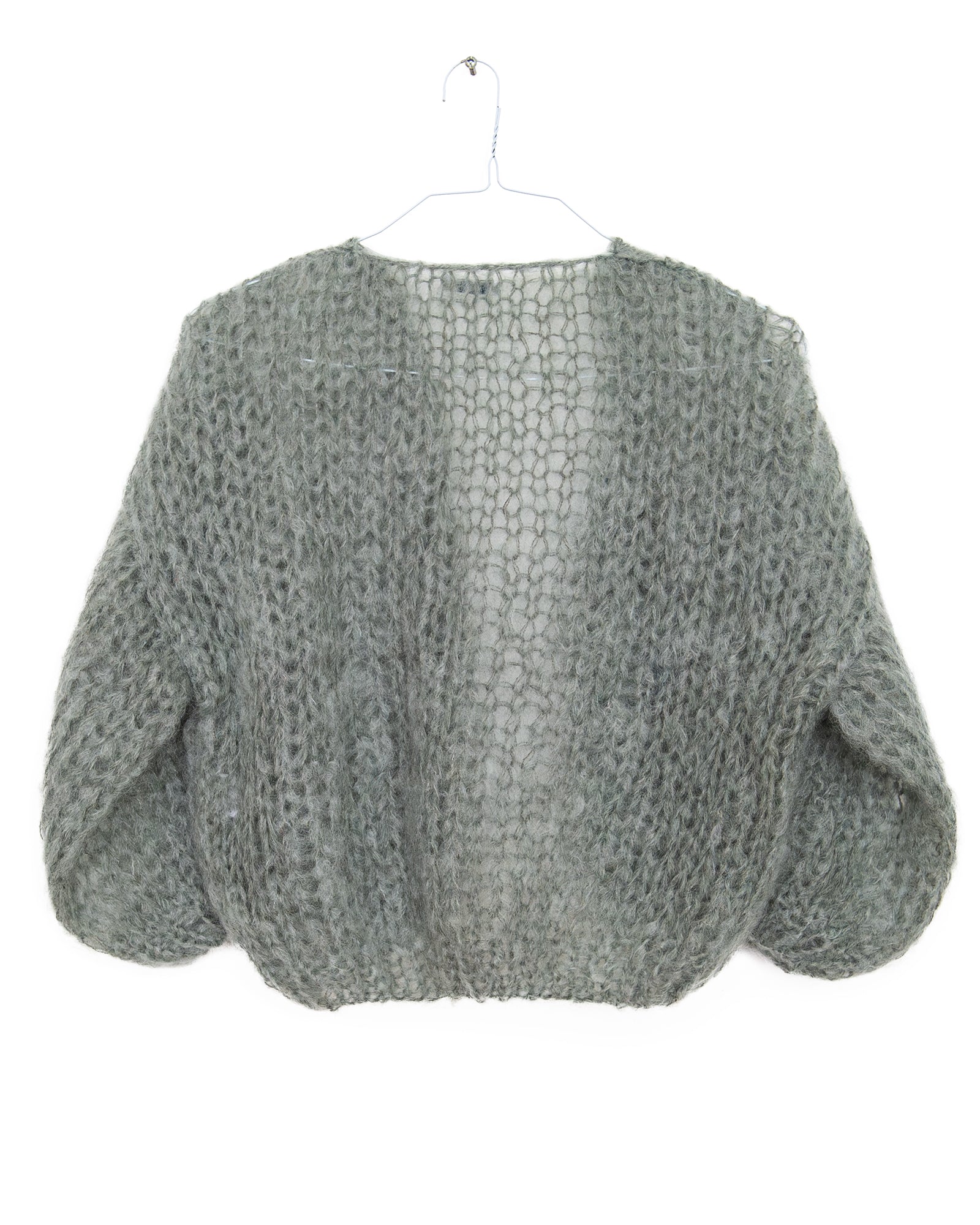 Mohair Bomber Cardigan in Mudd, from Maiami