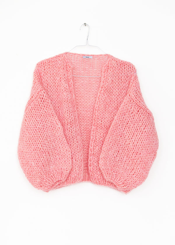 Mohair Bomber Cardigan in Rose Miel, from Maiami