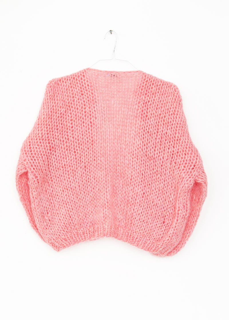 Mohair Bomber Cardigan in Rose Miel, from Maiami