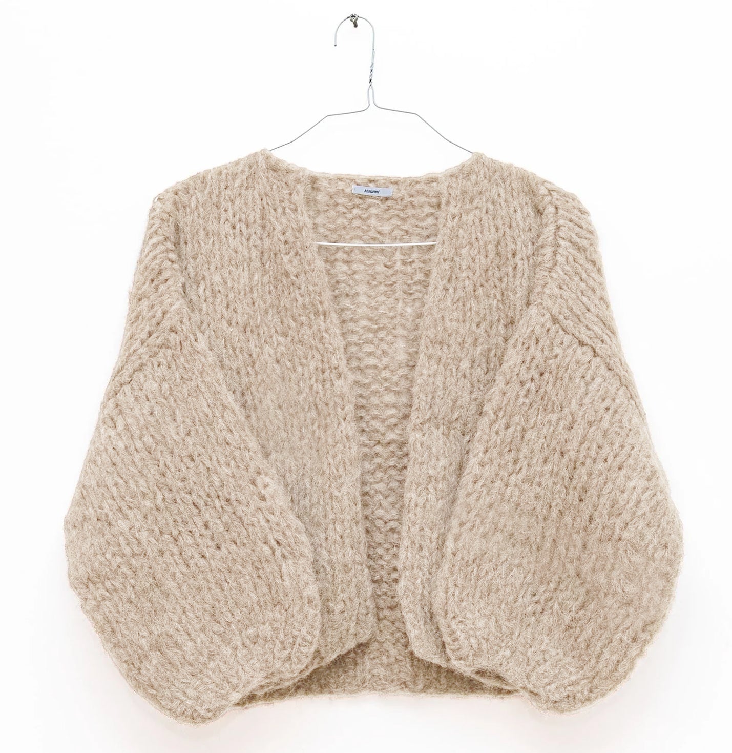 Mohair Bomber Cardigan in Beige, from Maiami