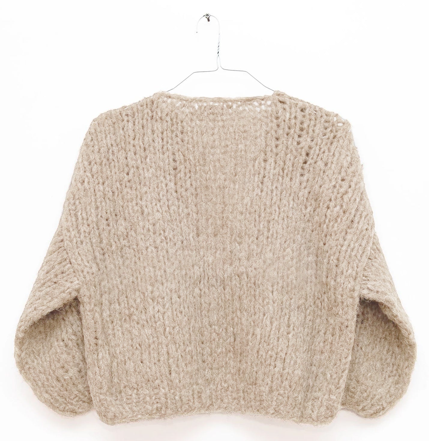 Mohair Bomber Cardigan in Beige, from Maiami