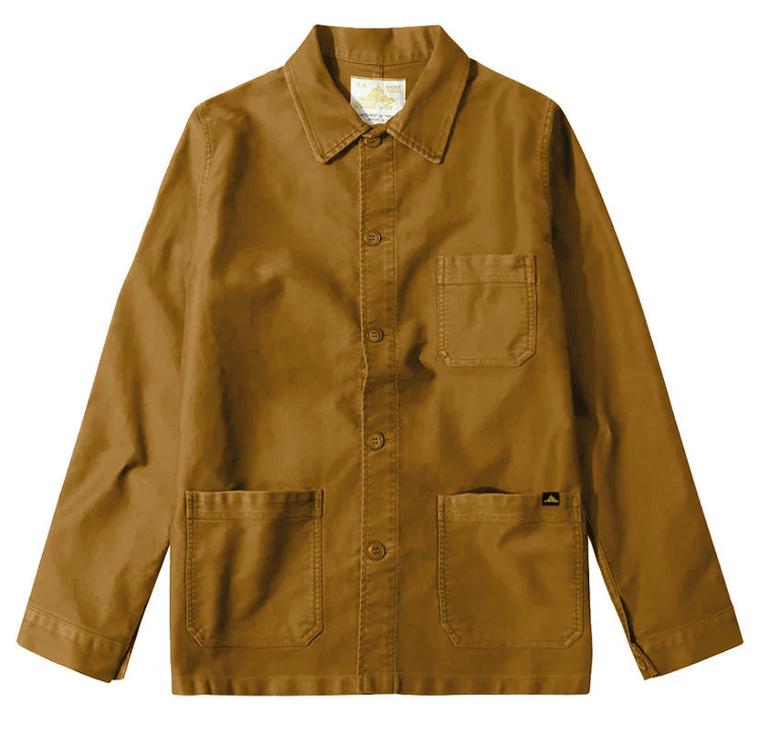 Moleskin Work Jacket in Amber, from Le Mont Saint Michel