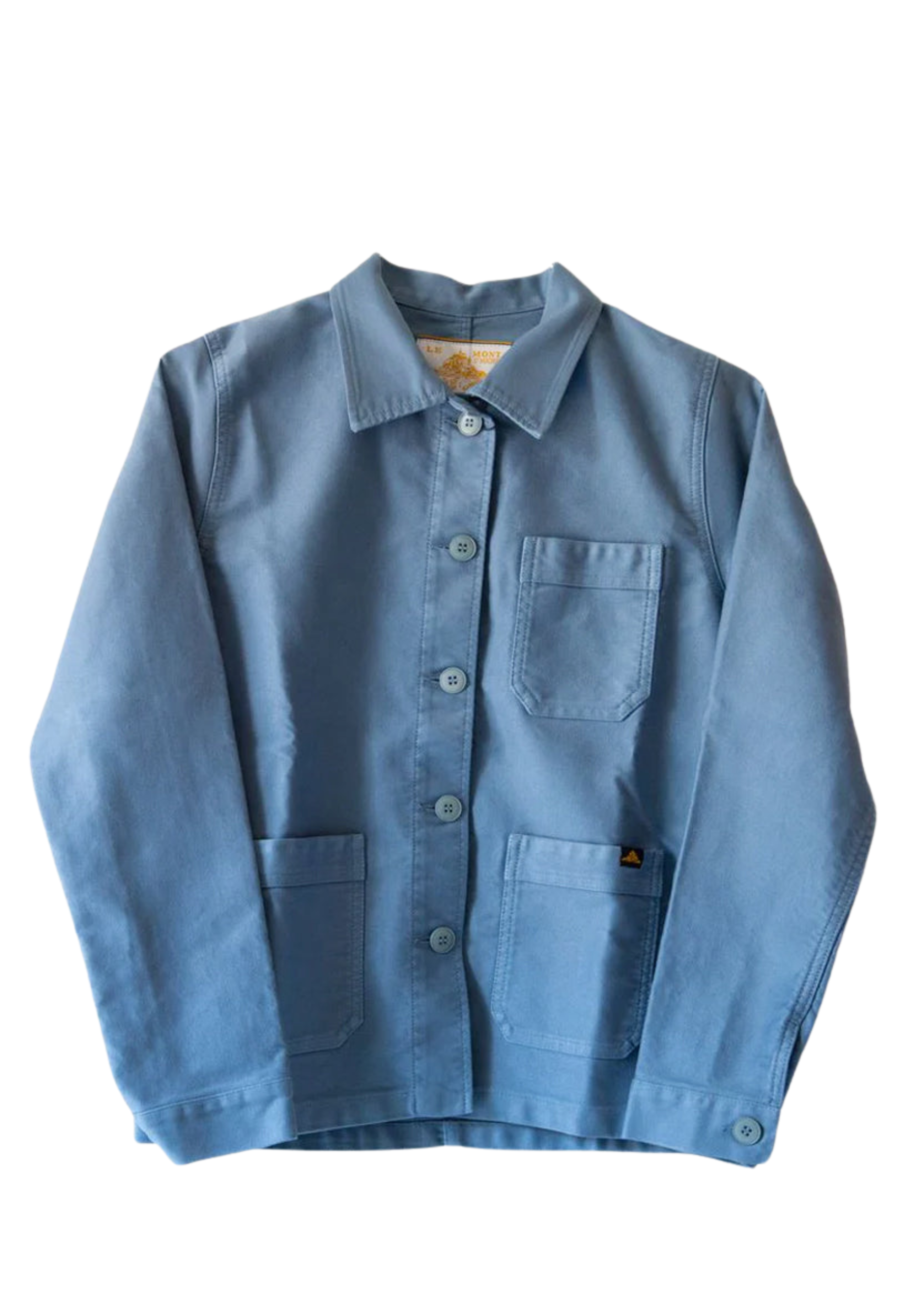 Moleskin Work Jacket in Sky, from Le Mont Saint Michel
