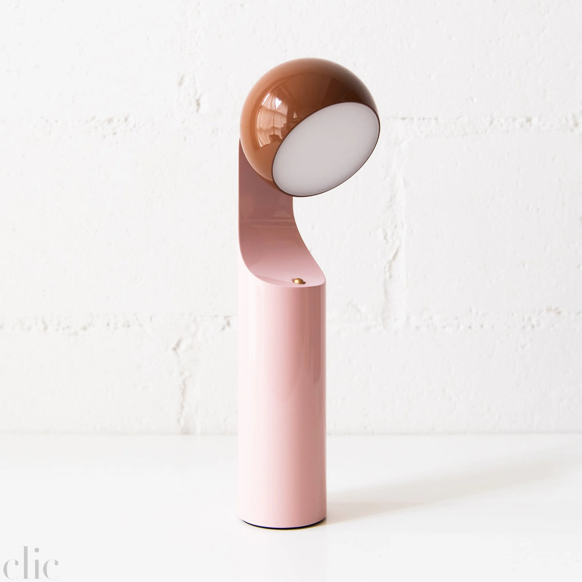 Portable Reading Lamp in Nutshell & Cameo Brown