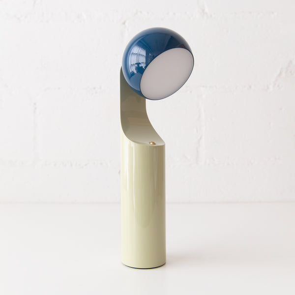 Mono Portable Reading Lamp in Royal Blue & Mint, from Fine Lumens