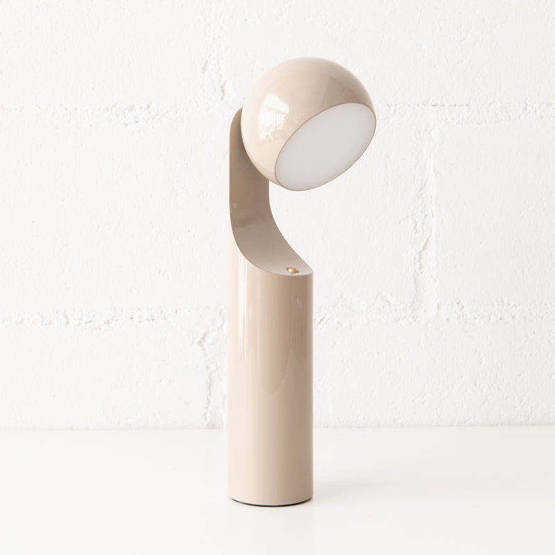 Mono Portable Reading Lamp in Rice, from Fine Lumens