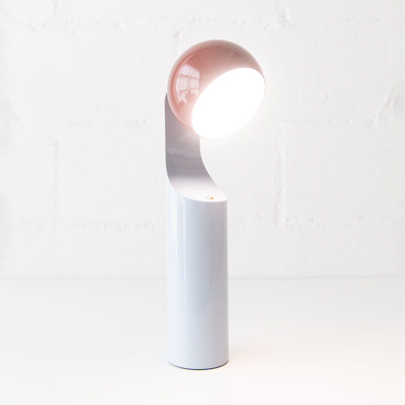 Mono Portable Reading Lamp in Rust & Sky, from Fine Lumens