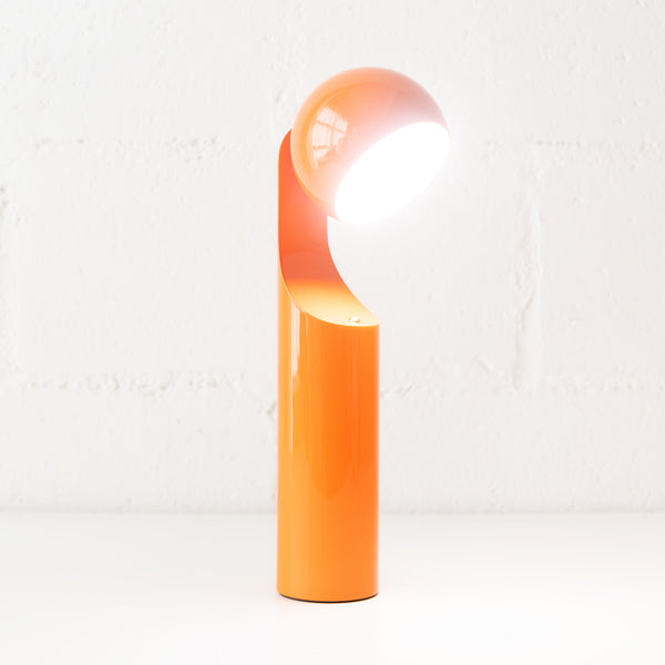 Mono Portable Reading Lamp in Tangerine, from Fine Lumens