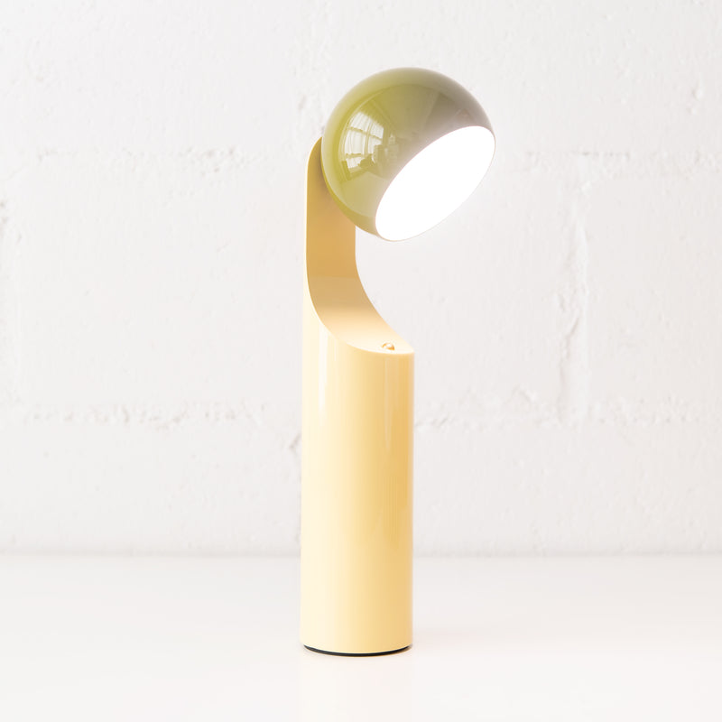 Mono Portable Reading Lamp in Olive & Yellow, from Fine Lumens