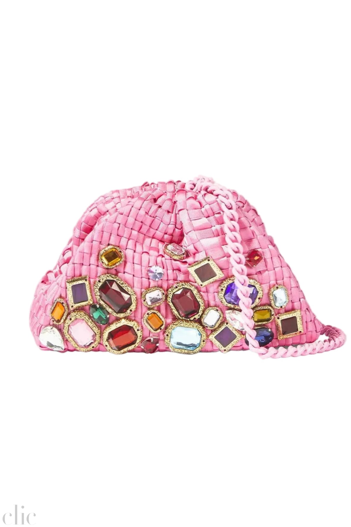 Mosaic Mini Game Bag in Fuchsia, from Maria La Rosa